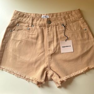Beige / nude denim shorts - NWT
